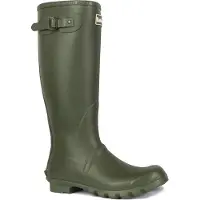 Barbour Gummistøvler 'Bede' mørkegrøn / hvid