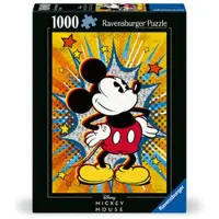 Ravensburger Disney Retro Mickey 1000 Piece Jigsaw Puzzle för vuxna - 12000472 - Handgjorda verktyg tillverkade i Tyskland varje bit passar perfe