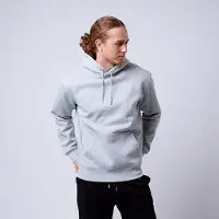 CLN Athletics Men's Core Hoodie, Grey Melange