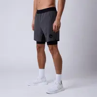 CLN Athletics Rep 2 in 1 Shorts Grå
