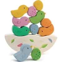 Tender Leaf Toys Trælegetøj - Mine Første Stabledyr - 12 Dele - Fugle - - OneSize - Stablelegetøj