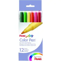 Pentel Arts Color Pen 12-Color Set (S360-12)