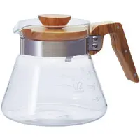 Hario VCWN-60-OV, 0,6 L, Glas, Rustfrit stål, Træ, Rustfrit stål, Transparent, Træ, 182 mm, 128 mm, 121 mm