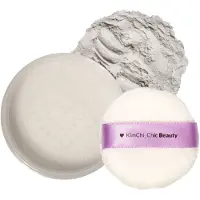 KimChi Chic Beauty Det hvide pulver Mattifying Makeup Setting Powder til alle hudtyper Langvarigt ansigtspulver hj?lper med at minimere udseendet