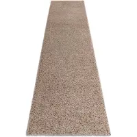 Rugsx Tæppe, Fortovet SOFFI shaggy 5cm beige - ind i køkkenet, til gangen, til korridoren 70x200 cm