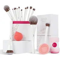Jessup Makeup Brushes Set 14 stk. Make -up b?rster inkluderer Foundation Concealer Blush Contour Powder Eye Shadow Brush Makeup Sponge Makeup Bru