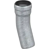 ACO GM-X DN 100 bøjning 45 gr. - Galvaniseret