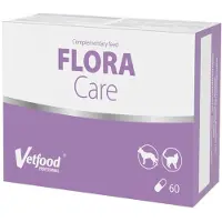 Vetfood FloraCare kosttilskud til hunde og katte mod diarré 60 kapsler