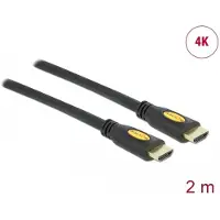 DeLOCK HDMI-kabel HDMI-A han til HDMI-A han 4K 2 m