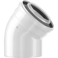 Robert Bosch DN60/100 Balanceret aftræksbøjning - 45°