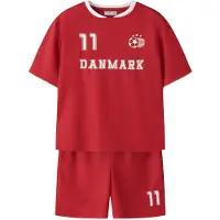 Name it Shortssæt - NknHiteam - True Red - - 11-12 år (146-152) - Fodboldsæt
