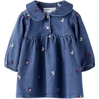 Name it Broderet Denimkjole