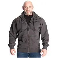 Gasp Pro Gym Hoodie Acid Wash Grå
