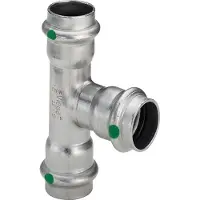 Viega Inox tee 28x15x28 mm INOX, rustfri stål, SC-Contur