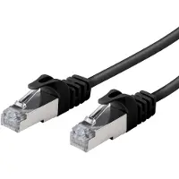 Vivanco VNITLAN8F50STPK, 5 m, Cat8, S/FTP (S-STP), RJ-45, RJ-45, Sort