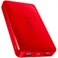SBS TTBB10000FASTR, 10000 mAh, Lithium polymer (LiPo), Rød