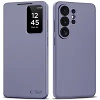 Tech-Protect Samsung Galaxy S26 Ultra Smart Clear View Flip etui med kortplads - Lilla