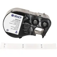 Brady M4-90-427, Sort, Hvid, Selvklæbende printeretiket, Vinyl, Termisk overførsel, Akryl, Permanent