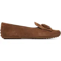 Ralph Lauren Lauren Ralph Laurentil kvinder. 802P22310005 Tayte loafers i brunt ruskind (36), Læder, Fast, Ingen, Casual, Klassisk