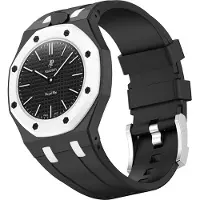 24.Se Silikonearmbånd og beskyttelsesskal til AP x Swatch Royal Pop Ocho Negro