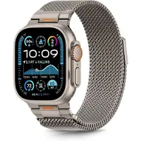 TechProtection Milano Vanguard armbånd til Apple ur (44 / 45 / 46 / 49 mm) - Titanium