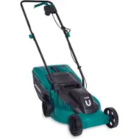 Vonroc Plæneklipper 1300W - 32 cm | 3 højdeindstillinger | Til små og mellemstore haver | Inkl. 30L opsamler