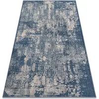 Rugsx Tæppe NAIN Pynt vintage 7591/51644 marineblå / beige 80x150 cm