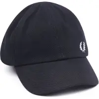 Fred perry kasket med logo i marineblå Blå