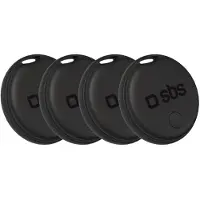 SBS universal-lokalisator Track My Dual, sæt med 4 stk. – sort