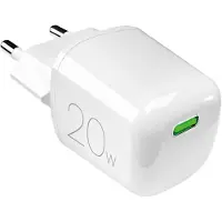 Puro MiniPro GaN-vægoplader - Vægoplader 1 x USB-C 20W PD (hvid)