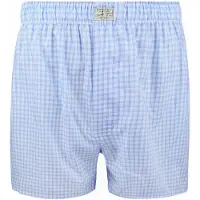 Steppin' Out boxershorts i blåternet Blå Lyseblå åle