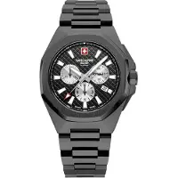 Swiss Alpine Military Herreur 7005.9177 Typhoon Sort/Stål Ø42 mm