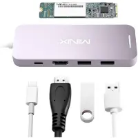 Minix Usb-c-multiport Med 240 Gb Ssd Adapter