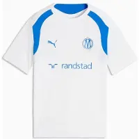 Puma Olympique de Marseille Training Jersey Youth, Clothing, White/Royal, 5-6Y