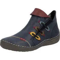 Rieker Ankelstøvler navy / choko / gul / bordeaux