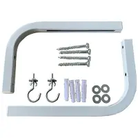 ISTOVO 90 Degrees Projector Screen Wall Mount L-Brackets Projection Screen Hanger Adjustable Mount for HD Projector Screens