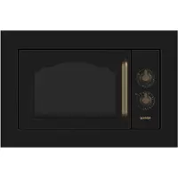 Gorenje BM235CLB, Indbygget, Kombination mikroovn, 23 L, 800 W, Dreje, Sort