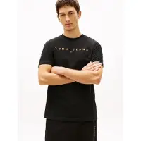 Tommy Hilfiger Linear Logo Regular Fit T-shirt Med Korte ærmer