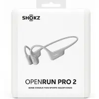 Shokz OpenRun Pro 2 Trådløs Hovedtelefoner Sølv