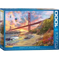 Eurographics Baker Beach Californien af ???ominic Davison Jigsaw Puzzle (1000-delt)