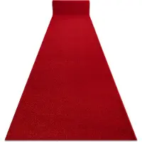 Rugsx Fortovet KARMEL Glat karmin / rød 200 cm 200x190 cm