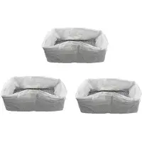 Exogio 30Pcs Reusable Cat Feces Filter Hands Free Pet Cat Excrement Liners Elastic Sand Bag Filter Hygienic Litter Box Liners L