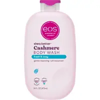 EOS Shea Better Cashmere Body Wash, Fresh & Cozy, Fugtgivende og Nærende, pH-Balanceret Gel Formel