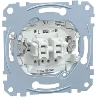 Merten MEG3755-0000, Trykknapkontakt, 1P, Metallic, IP20, 250 V, 10 A