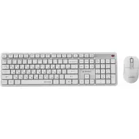 Gembird Kbs-wms-01-w-cyrl Silent Ru Layout Trådløst Tastatur Og Mus