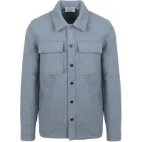 Suitable Overshirt Wool Blend Blå Lyseblå måle