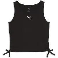Puma Essentials Slim Knotted Tank Youth, Kids, Black, 7-8Y