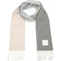 Profuomo Tørklæde i Lammeuld, Grøn/Beige Flerfarvet Beige Grøn