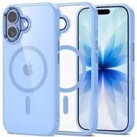 Tech-Protect iPhone 17 Magmat Cover - MagSafe Kompatibel - Tågeblå / Klar