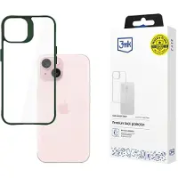 3MK Satin Armor Case+ Grøn til Apple iPhone 15 – gennemsigtig